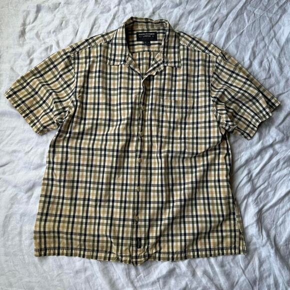Vintage 00s Abercrombie & Fitch Plaid Button Up Short Sleeve - Picture 2 of 8